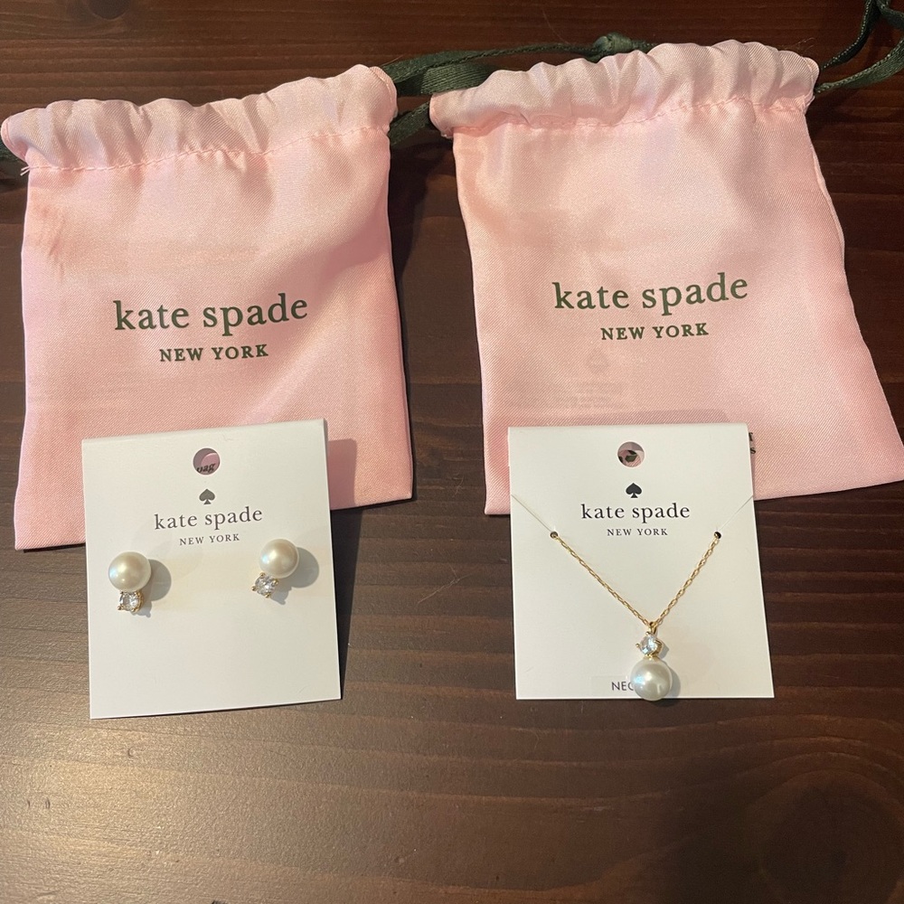 Kate Spade necklace and earring set